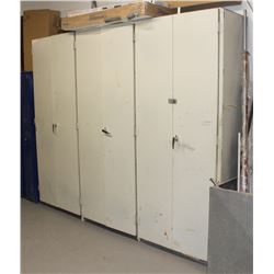 6 DOOR STORAGE CABINET 110" X 20" X 89"