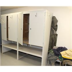 2 HOMEMADE STORAGE LOCKERS