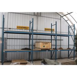 3 SECTIONS OF 2 TIER PALLET RACKING