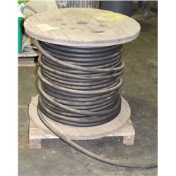 ROLL OF 4 AWG ELECTRICAL CABLE - UNKNOWN LENGTH