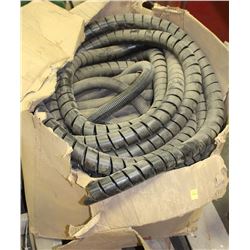 BOX OF VARIOUS HOSE/WIRE PROTECTOR SLEEVES