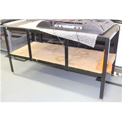 METAL WORK TABLE 73" X 30" X 39"