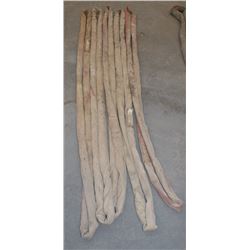 FIVE 10FT POLYESTER ROUND SLINGS