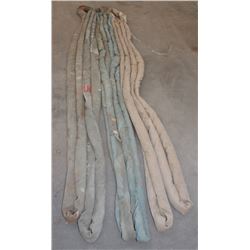 FOUR 10FT POLYESTER ROUND SLINGS