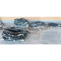 4 BUNDLES OF ASSORTED BLASTING HOSES