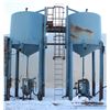 Image 1 : PAIR OF 15 TON SAND SILOS WITH CATWALK BETWEEN