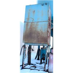APPROX. 700 GALLON METAL FUEL TANK ON STAND