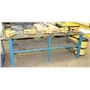 Image 1 : LARGE STEEL WORK TABLE 96" X 49" X 35"