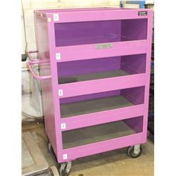 5 TIER METAL ROLLING CART 36" X 24" X 59"