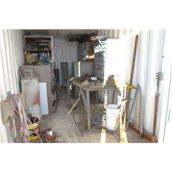 CONTENTS OF SHIPPING CONTAINER INCLUDING JACKS,