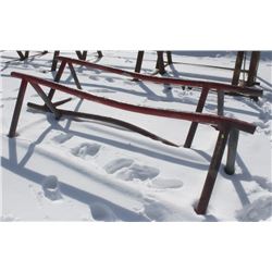 LOT OF 2 - 9.5FT STEEL STANDS