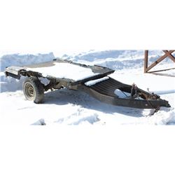 HOMEMADE SINGLE AXLE DOLLY WITH BALL HITCH