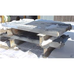 LOT OF 2 ASSORTED PAINTING/BLASTING TABLES