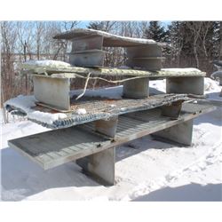 LOT OF 4 ASSORTED PAINTING/BLASTING TABLES