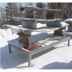 LOT OF 4 ASSORTED PAINTING/BLASTING TABLES