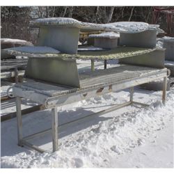 LOT OF 3 ASSORTED PAINTING/BLASTING TABLES