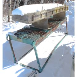 LOT OF 2 ASSORTED PAINTING/BLASTING TABLES