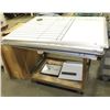 Image 1 : METAL ROLLING CART WITH ASSORTED WHITE BOARDS