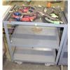 Image 1 : METAL ROLLING CART WITH CLAMPS