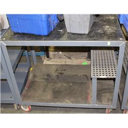 METAL ROLLING CART 36" X 24" X 35"