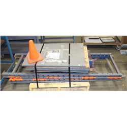 PALLET OF 6FT HIGH METAL RACKING