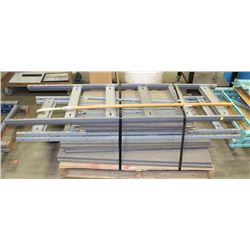 PALLET OF 6FT HIGH METAL RACKING