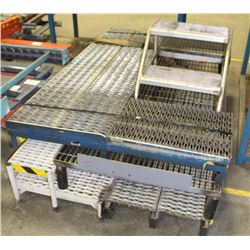 LOT OF ASSORTED METAL GRADED STEPS