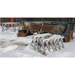 LOT OF TWO 12FT STEEL BEAM STANDS RATED FOR 20 TON