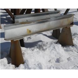 LOT OF 2 STEEL BEAM STANDS 7FT AND 5FT