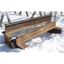 LOT OF 2 STEEL BEAM STANDS 6FT AND 7FT