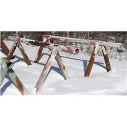 LOT OF TWO 9FT STEEL STANDS