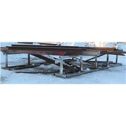LOT OF TWO 20FT STEEL STANDS