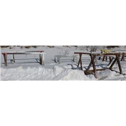 LOT OF TWO 20FT STEEL STANDS