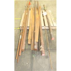 PALLET OF ASSORTED STEEL BAR STOCK