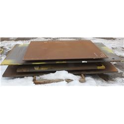 PALLET OF ASSORTED STEEL SHEET STOCK
