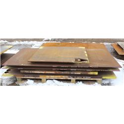 PALLET OF ASSORTED STEEL SHEET STOCK