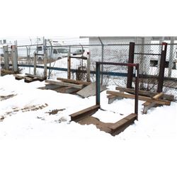 LOT OF 5 STEEL I-BEAM STANDS