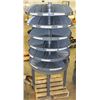 Image 1 : 6 TIER ROUND METAL ROTATING PARTS BIN, 30" X 60"