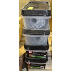 4 TUBS OF COLLATED FENCING NAILS