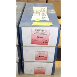 3 BOXES OF CARRIAGE BOLTS 1/4"X5-1/2"