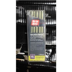CASE OF 18 GAUGE COLLATED STAPLES 6MMX19MM LEG