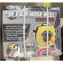 50 FOOT AIR HOSE REEL WITH AUTO REWIND