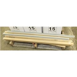 LOT OF FOUR 48" TILT VIEW RAILS