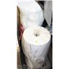 Image 1 : LOT OF 4 ROLLS OF 12" WHITE POLY TUBES, LENGTH