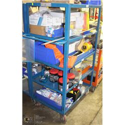 5 TIER ROLLING METAL CART 36X24X62