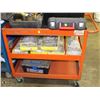 Image 1 : 3 TIER METAL ROLLING CART, 36X24X35