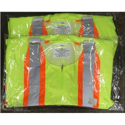 LOT OF 2 HI-VIS BIB OVERALLS SIZE SMALL