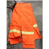 Image 1 : LOT OF 3 WATER RESITANT HI-VIS BIB OVERALLS, SIZE