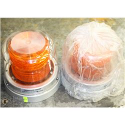 LOT OF 2 TRUCK STROBE LIGHTS, 7" DIAMETER