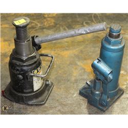 LOT OF 2 HYDRAULIC BOTTLE JACKS